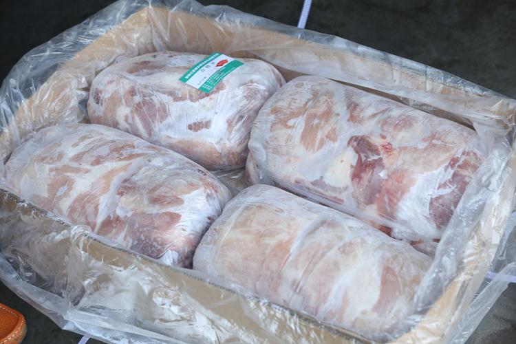 长沙盛知瑞食品冻猪后腿肌肉 生鲜猪肉批发 冷冻冷藏后腿肉